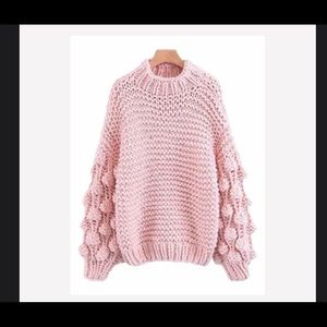 Goodnight macaroon Pom Pom sweater